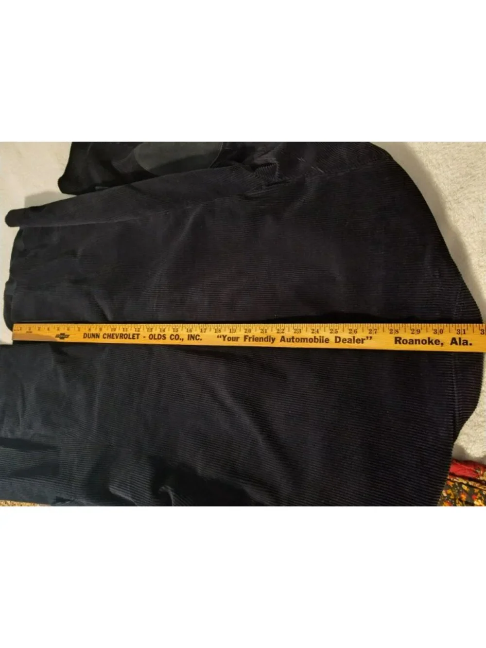 Stafford black corduroy